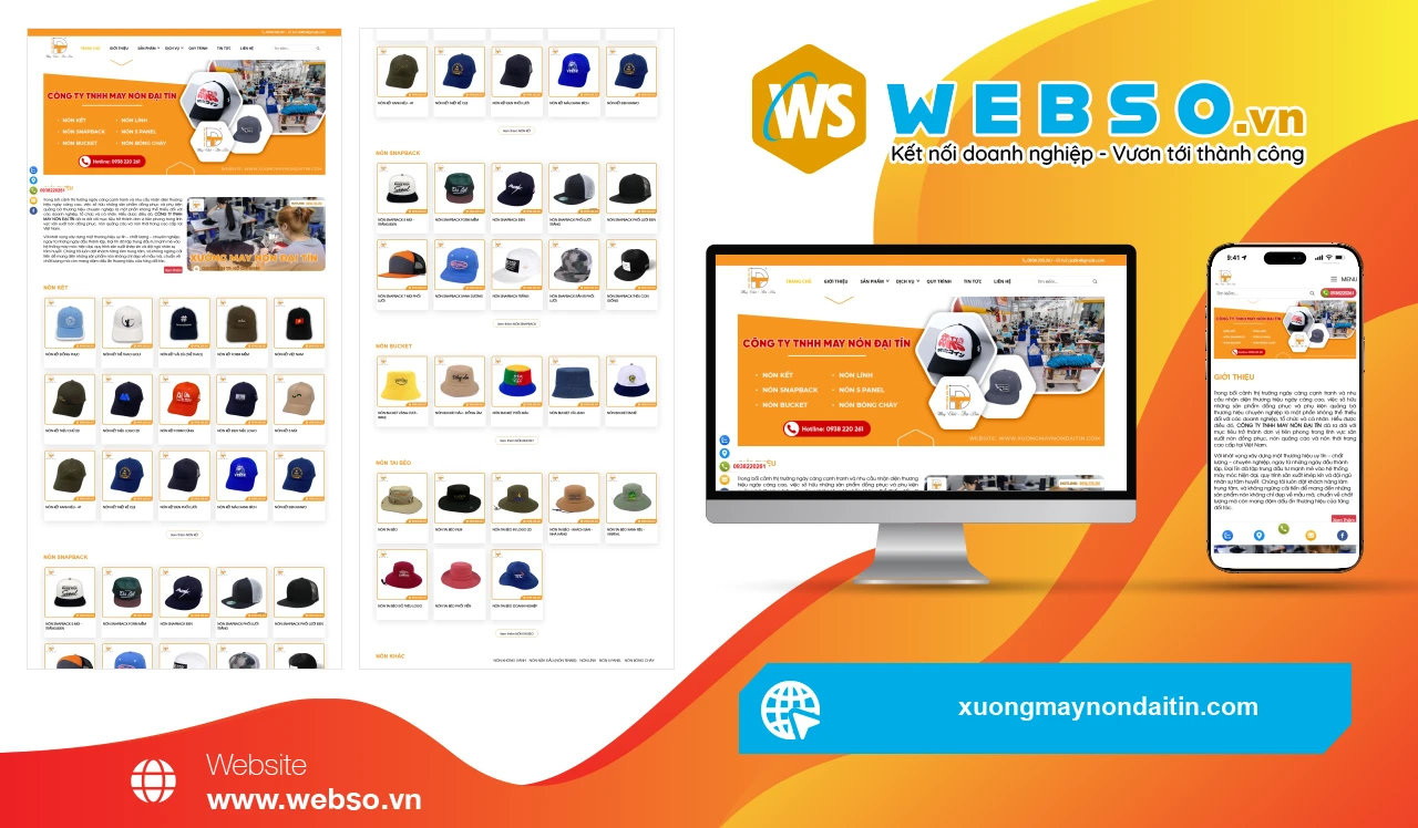 Thiết Kế Website Doanh Nghiệp CÔNG TY TNHH MAY NÓN ĐẠI TÍN: Giải Pháp Tăng Cường Nhận Diện Thương Hiệu