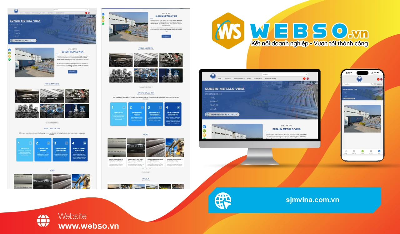 Thiết Kế Website Cung Cấp Ống Thép SJM Vina: Giải Pháp Chất Lượng Cao Cho Ngành Công Nghiệp