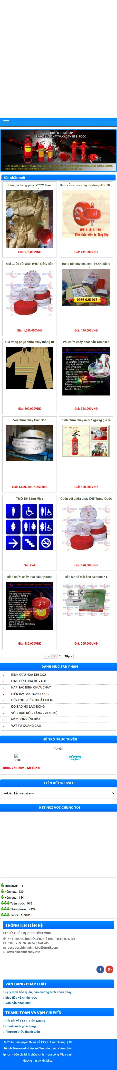 Giao diện mobile Thiết Kế Website Thiết Bị PCCC Bình Minh: Giải Pháp An Toàn Cho Mọi Gia Đình
