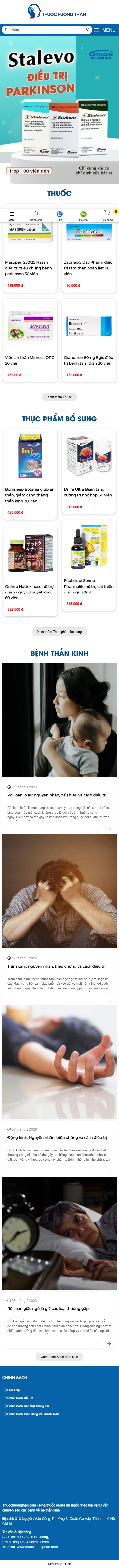 Giao diện mobile Thiết Kế Website Y Tế Thuochuongthan: Giải Pháp Chăm Sóc Sức Khỏe Tinh Thần Hiệu Quả