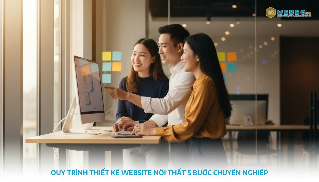 thiết kế website nội thất - Quy trình thiết kế website nội thất 5 bước chuyên nghiệp