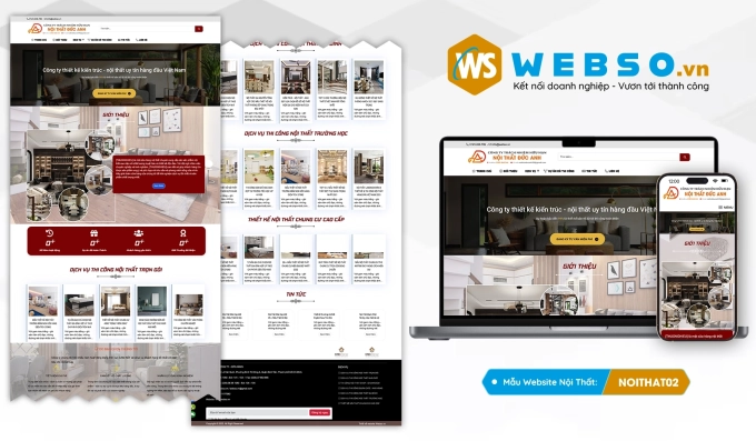 Mẫu website Nội Thất 02