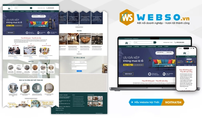 Mẫu website Nội Thất 04