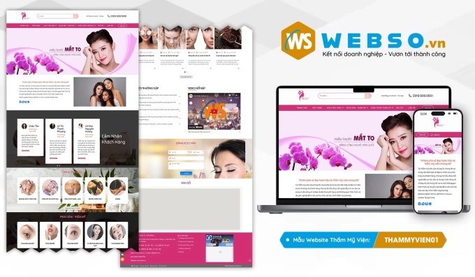 Mẫu website Spa - Thẩm Mỹ Viện 01