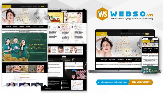 Mẫu website Spa - Thẩm Mỹ Viện 02