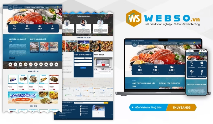 Mẫu website Thủy Sản 03